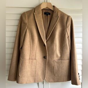 Talbots Camel Classic Shetland Blazer petite 8